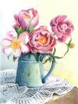 Pfingstrosen gehören wirklich zu den schönsten Blumen und sind auf meiner All-time-Blumenmalliste ganz weit oben. Verständlich, oder? 

#floralwatercolor #watercolorbouquet #dorokaiserwatercolor #aquarelleflowers #fleursaquarelle