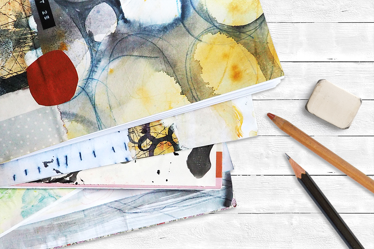 Skizzenbuch binden DIY